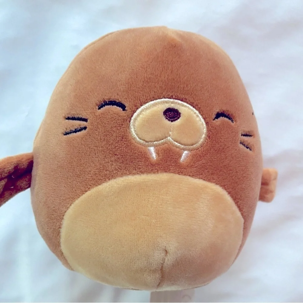 5” Squishmallow Bruce the Walrus  Kellytoy Marshmallow Plush Walrus